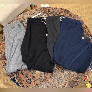 Vuori Women's Track Pants Bundle - Gray, Black, Charcoal, and Blue